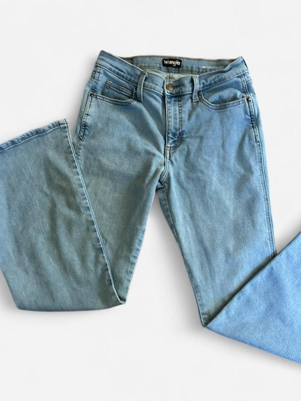 Wrangler Light Wash Flare & Wide Leg Jeans